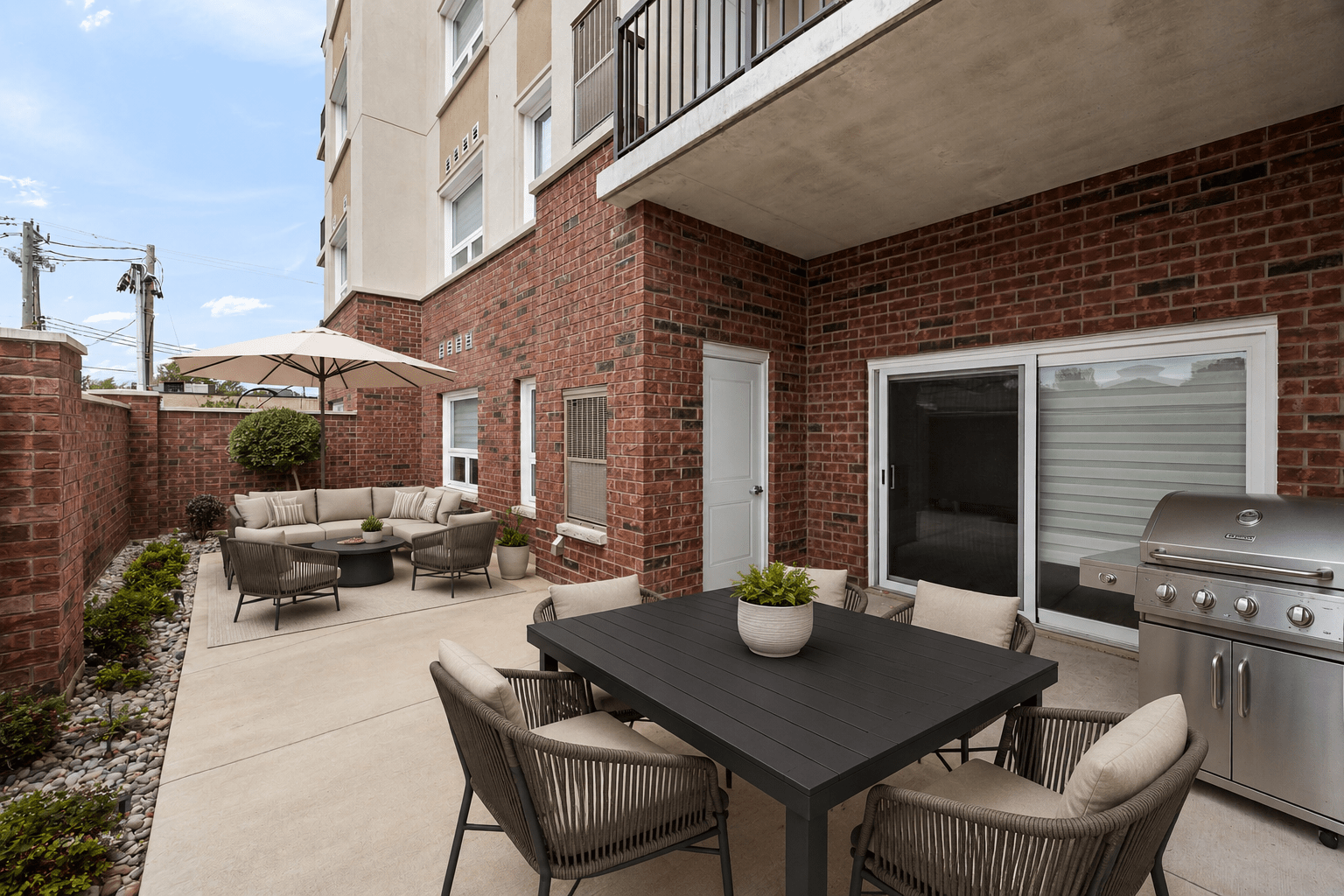 Courtyard With Furniture Suite 101 (C1) - The Edgar - Image 1